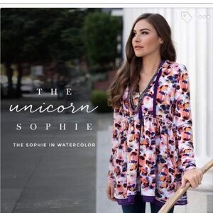 Evy's Tree The Sophie in Cream and purple